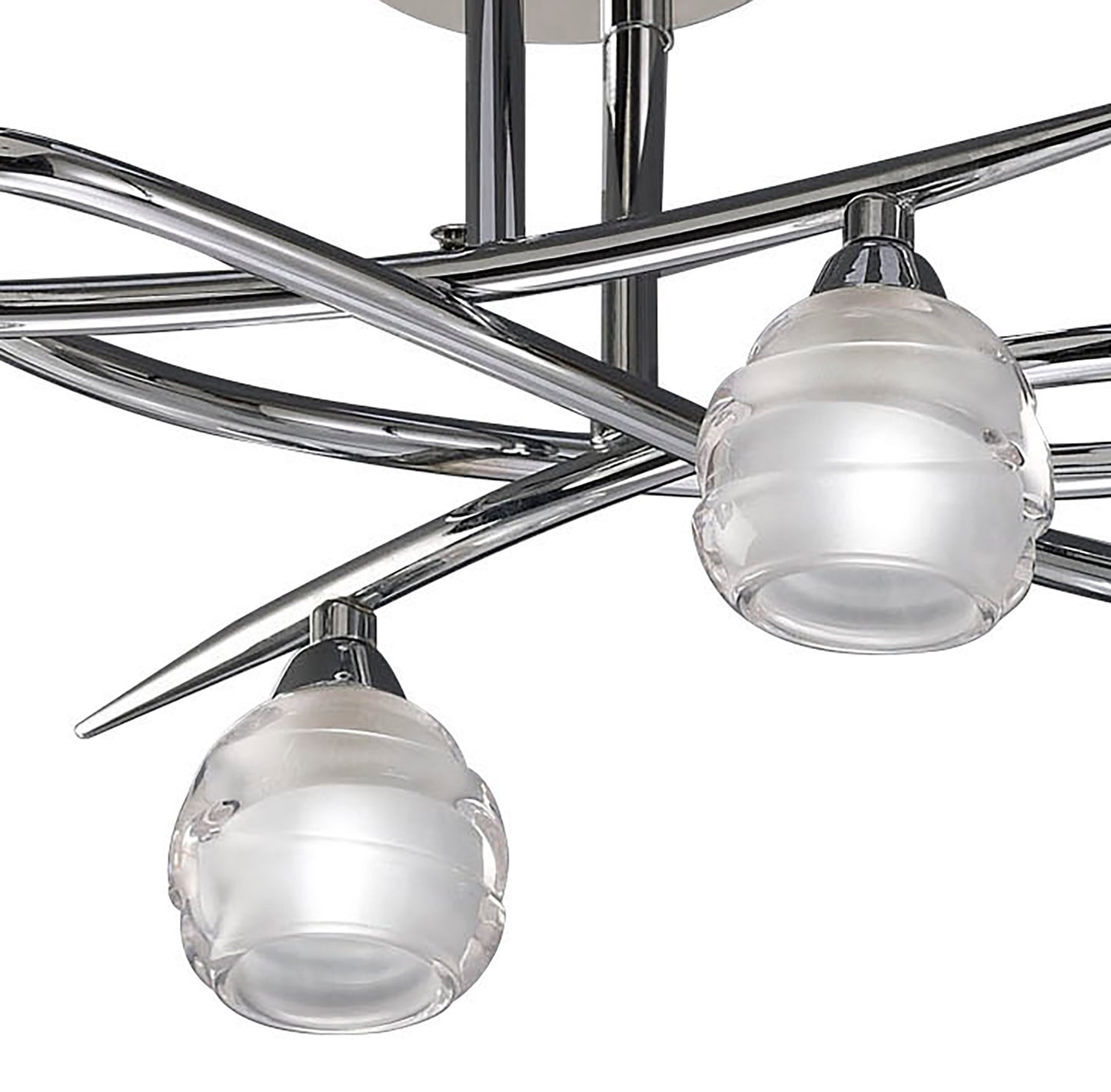 Loop Ceiling 4 Light G9 ECO, Polished Chrome by Mantra