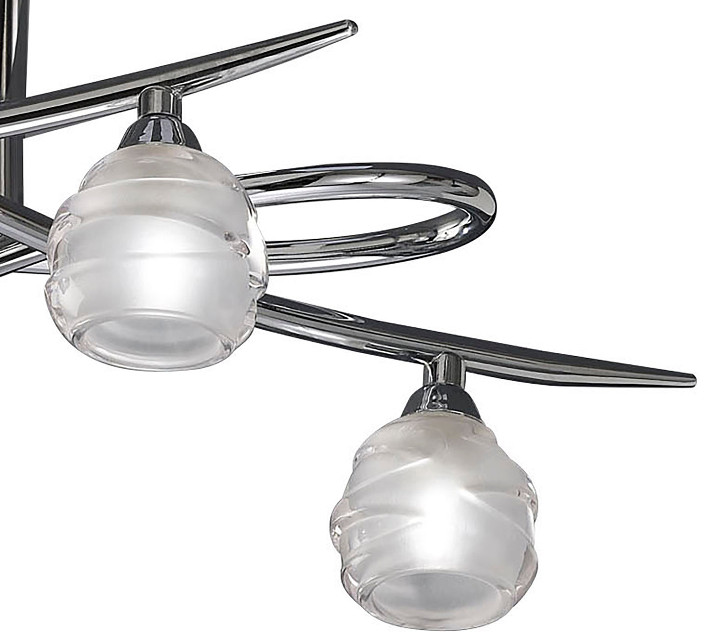 Loop Ceiling 4 Light G9 ECO, Polished Chrome by Mantra