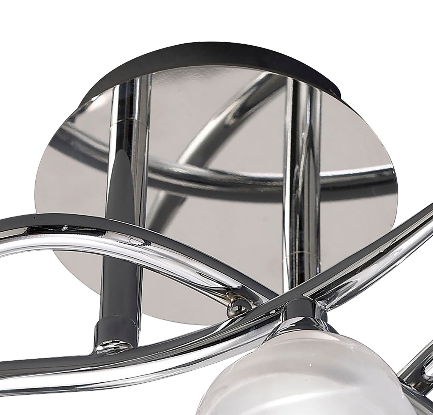 Loop Ceiling 3 Light G9, Polished Chrome by Mantra