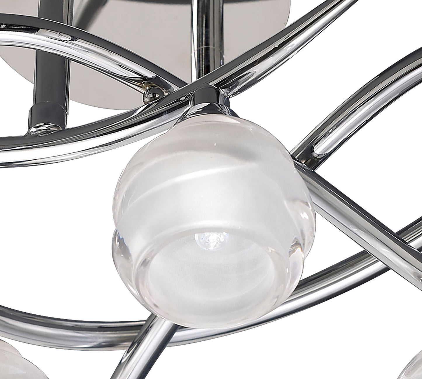 Loop Ceiling 3 Light G9, Polished Chrome by Mantra