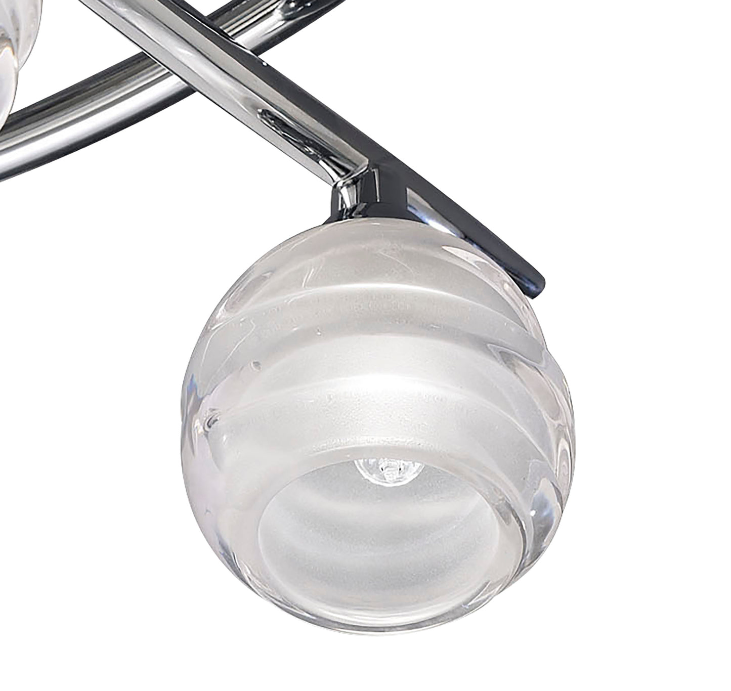 Loop Ceiling 3 Light G9, Polished Chrome by Mantra