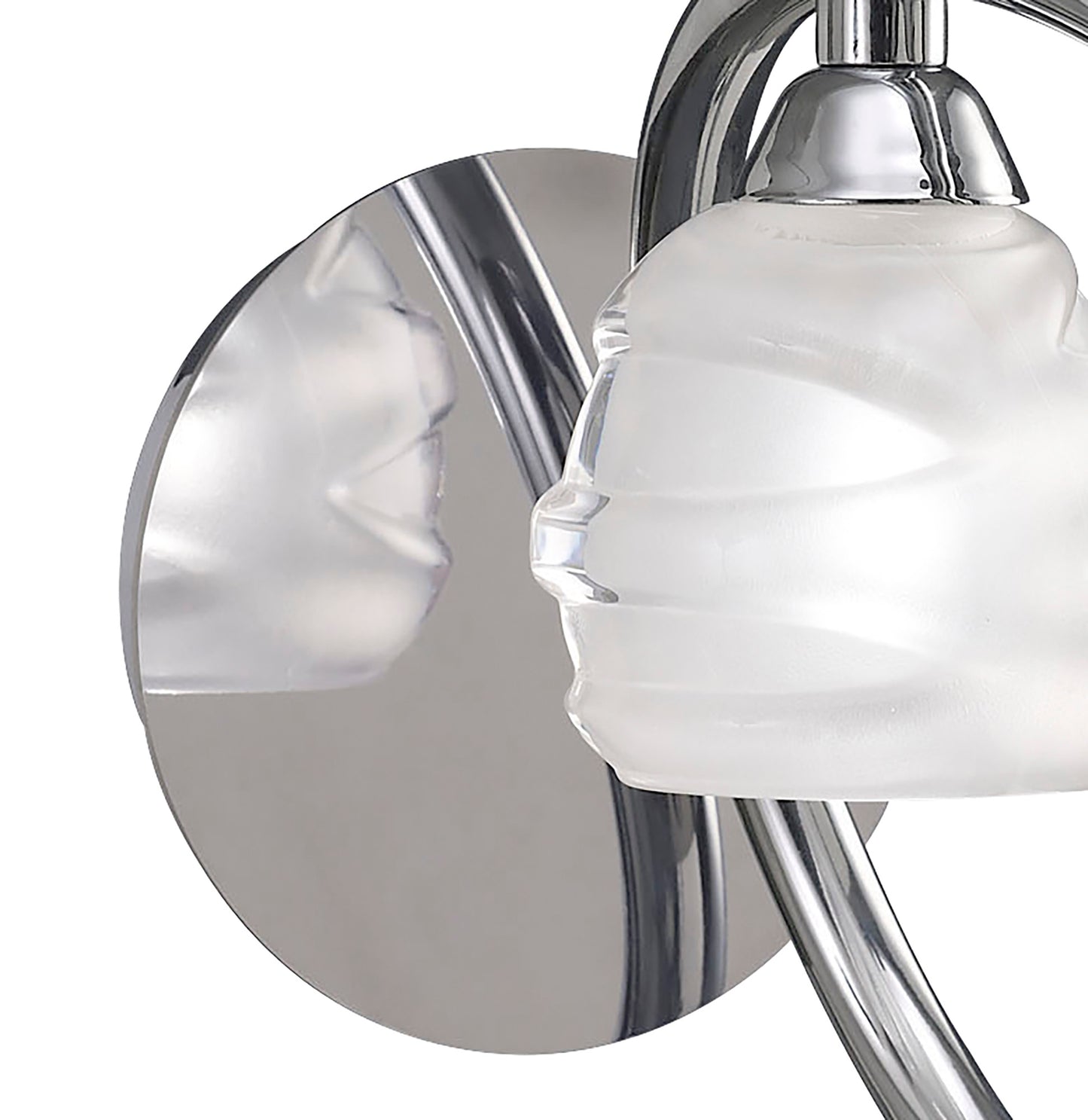 Loop Wall Lamp Switched 1 Light G9 ECO, Polished Chrome by Mantra