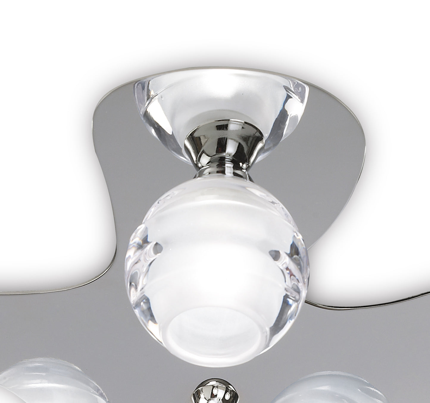 Loop Flush Ceiling 5 Light G9 ECO, Polished Chrome by Mantra