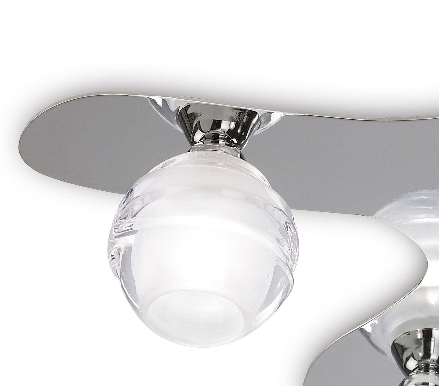 Loop Flush Ceiling 5 Light G9 ECO, Polished Chrome by Mantra