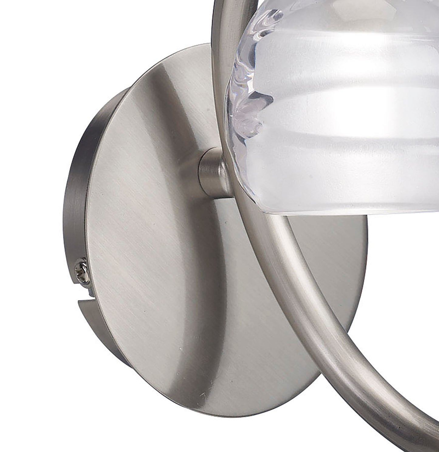 Loop Wall Lamp Switched 1 Light G9 ECO, Satin Nickel by Mantra