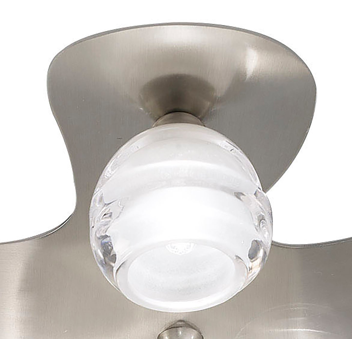 Loop Flush Ceiling 5 Light G9 ECO, Satin Nickel by Mantra