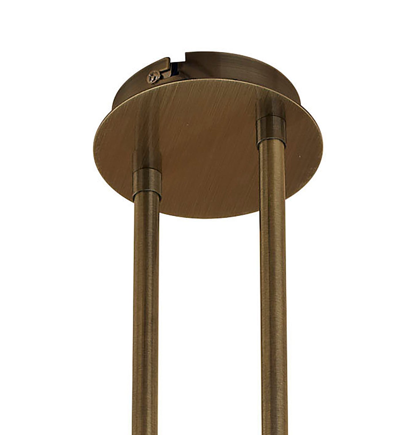 Loop Rectangular Telescopic Convertible To Semi Flush 6 Light G9 ECO, Antique Brass by Mantra