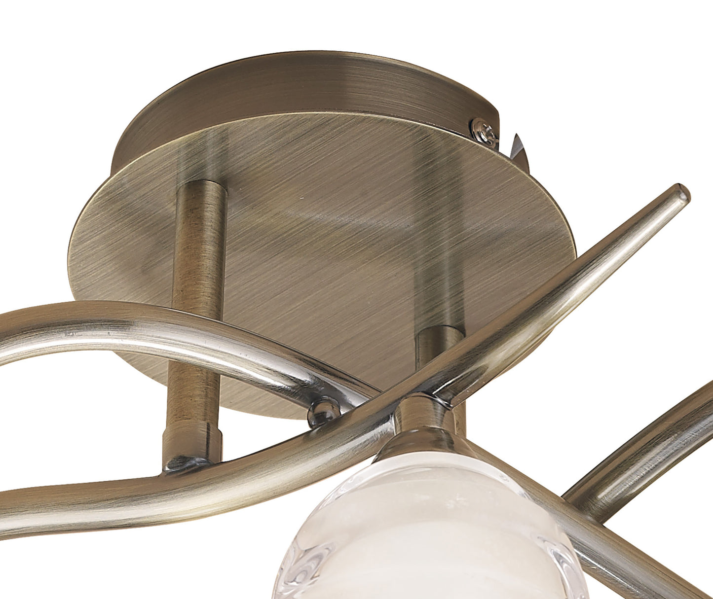 Loop Ceiling 3 Light G9 ECO, Antique Brass by Mantra