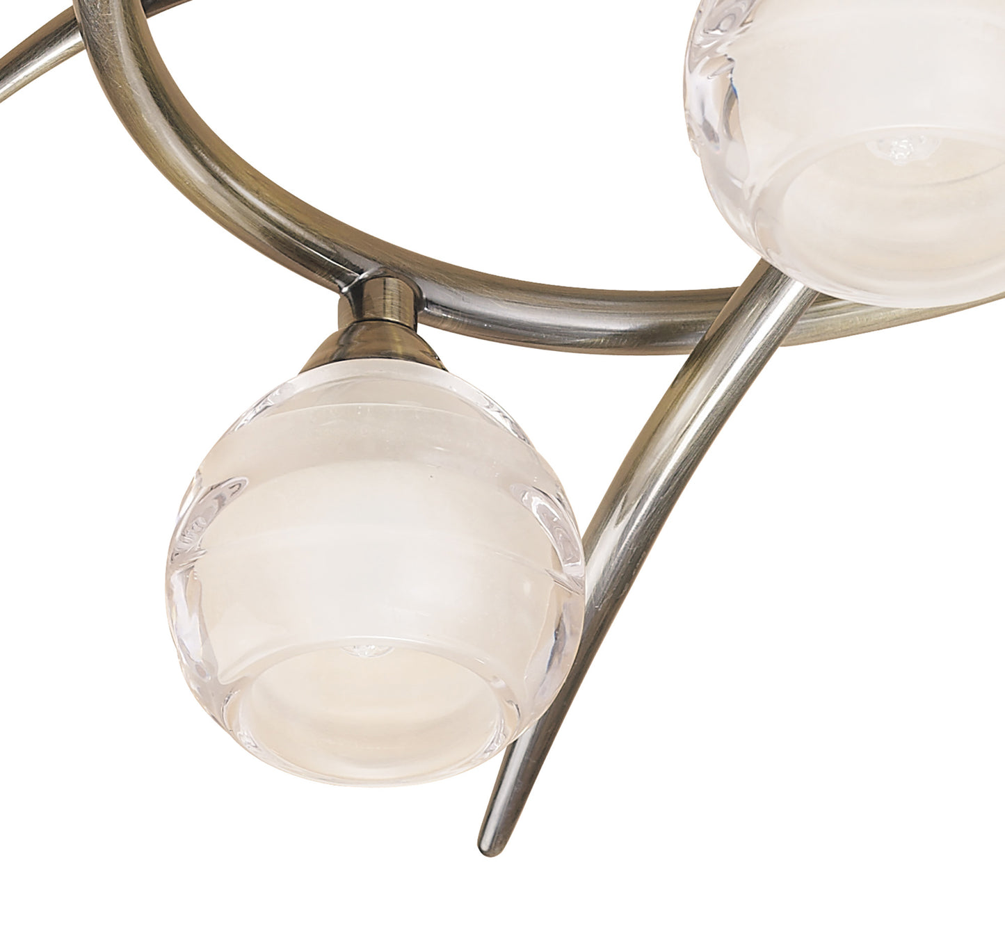 Loop Ceiling 3 Light G9 ECO, Antique Brass by Mantra