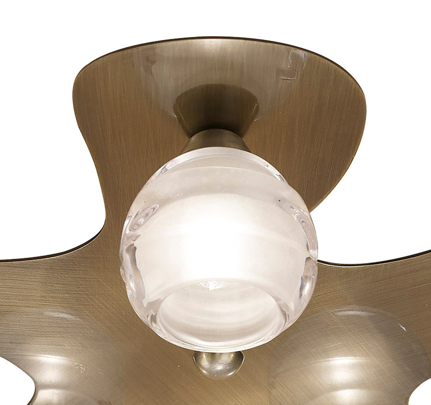 Loop Flush Ceiling 5 Light G9 ECO, Antique Brass by Mantra