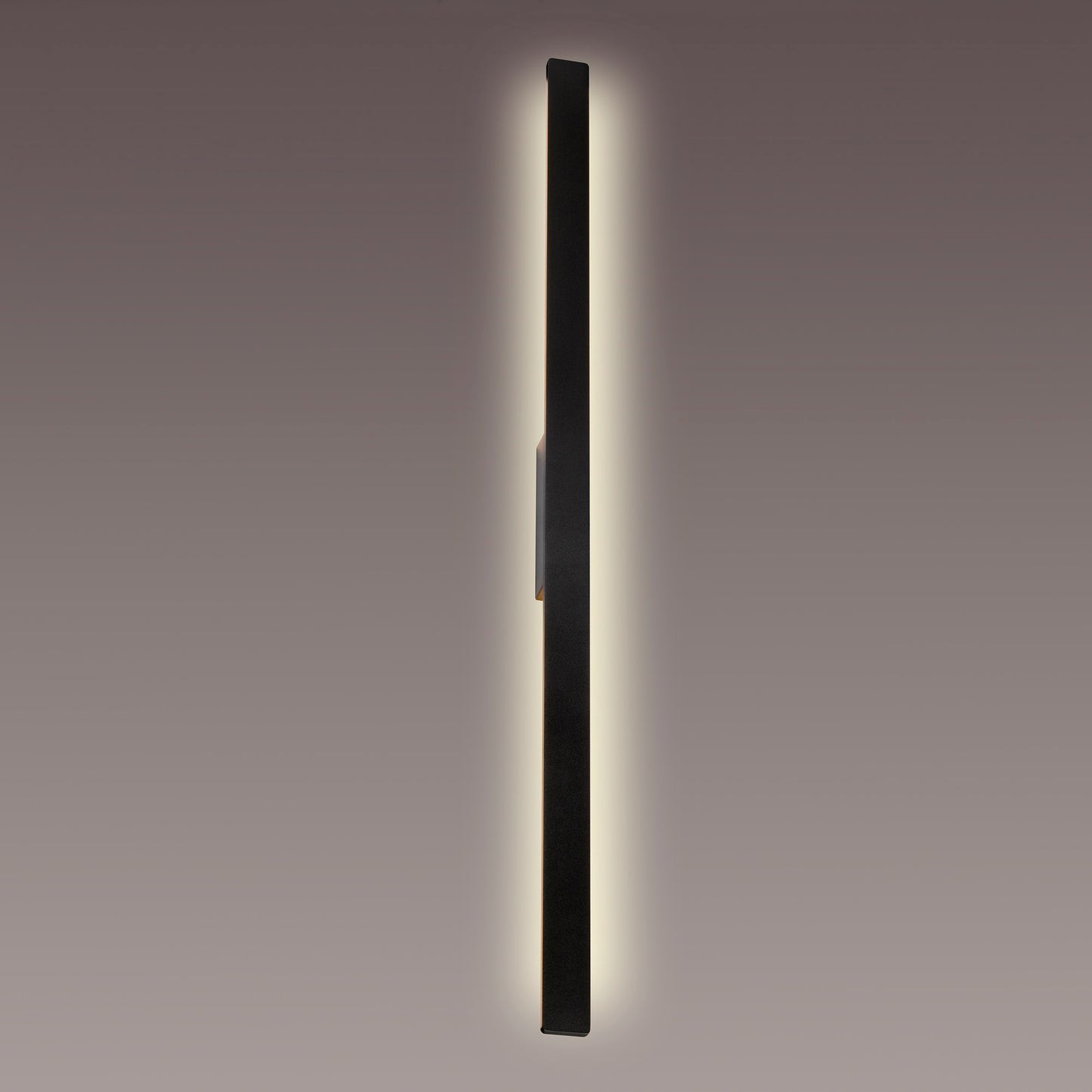 Lotus 1.4m Wall Lamp, 24W LED, 3000K, 2300lm, IP54, Black, 3yrs Warranty by Mantra