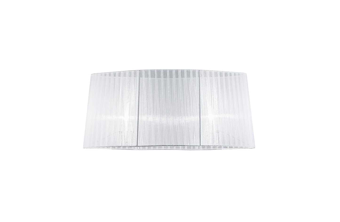 Louise Oval White Organza Shade Suitable For, M5280, 540/600x260mm by Mantra