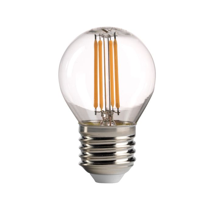 Golf Ball LED E27 Lamp - Clear Glass