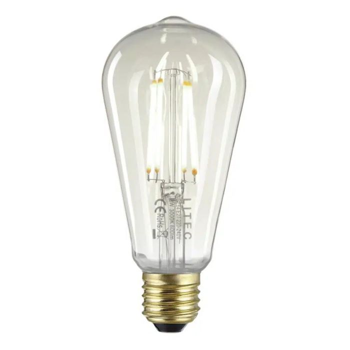 Clear Edison LED E27 Lamp - Clear Glass