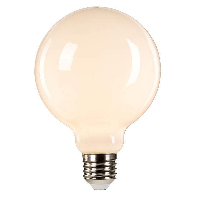 White Globe LED E27 Lamp - Opal
