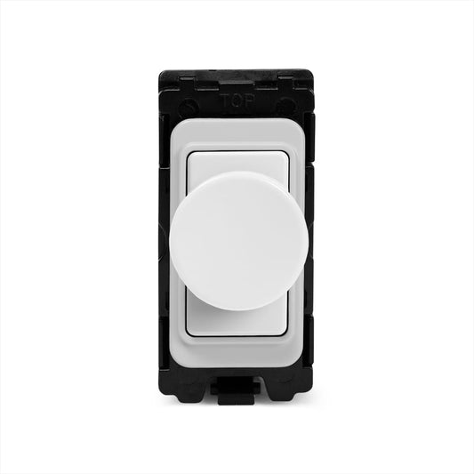 Lieber White Plastic 150W LED (300w Halogen/Incandescent) 2 -Way Intelligent Dimmer - Grid Module