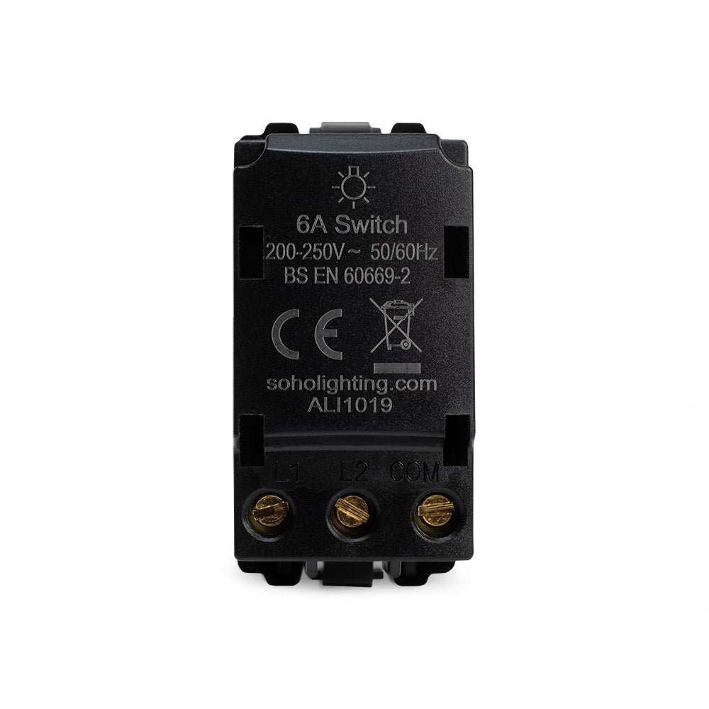 The Eldon Collection White Metal 6A Dummy RM-Grid Dimmer Switch Mod