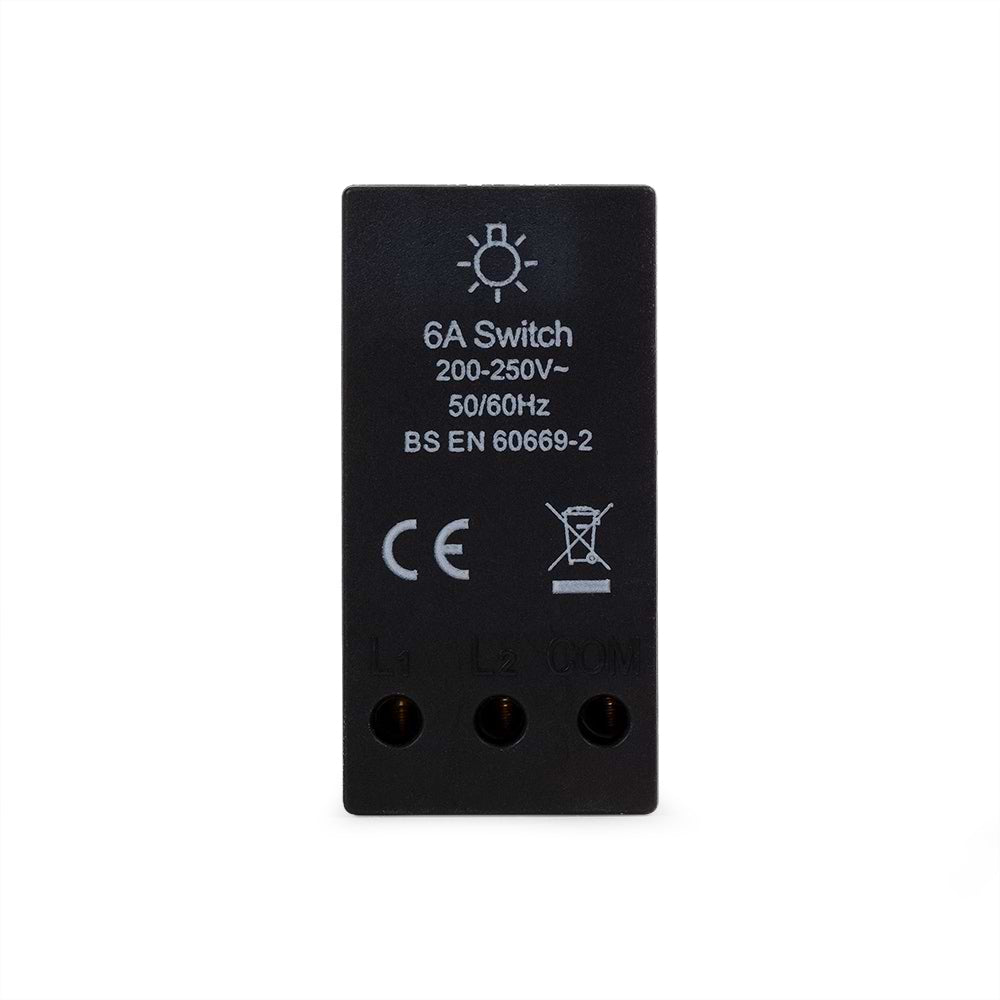 The Connaught Collection Black Nickel 6A Dummy LT2-Dimmer Switch