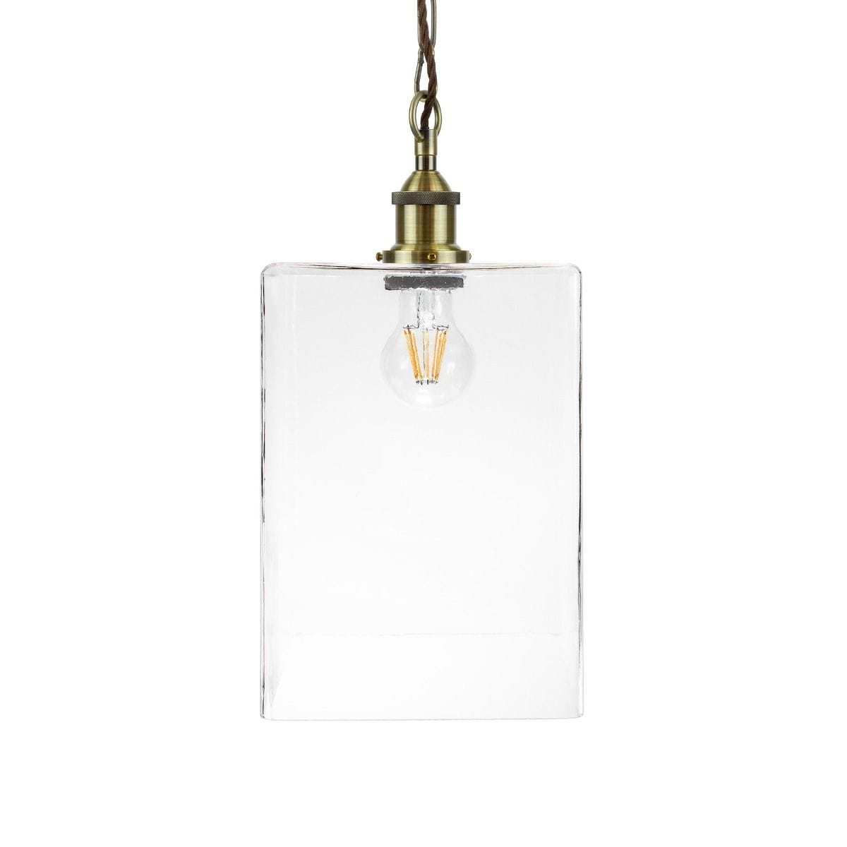 Montagu Cuboid Clear Pendant Light