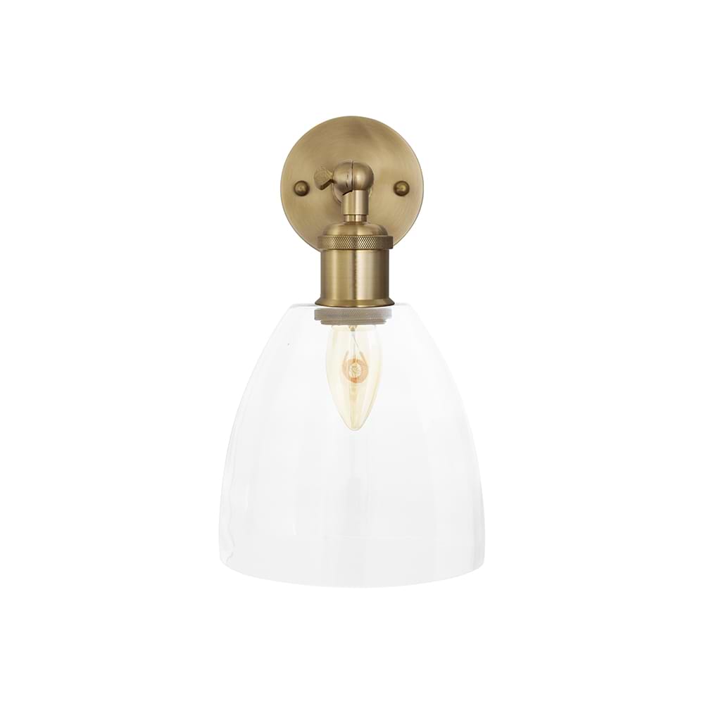 Potter Clear Glass Wall Light