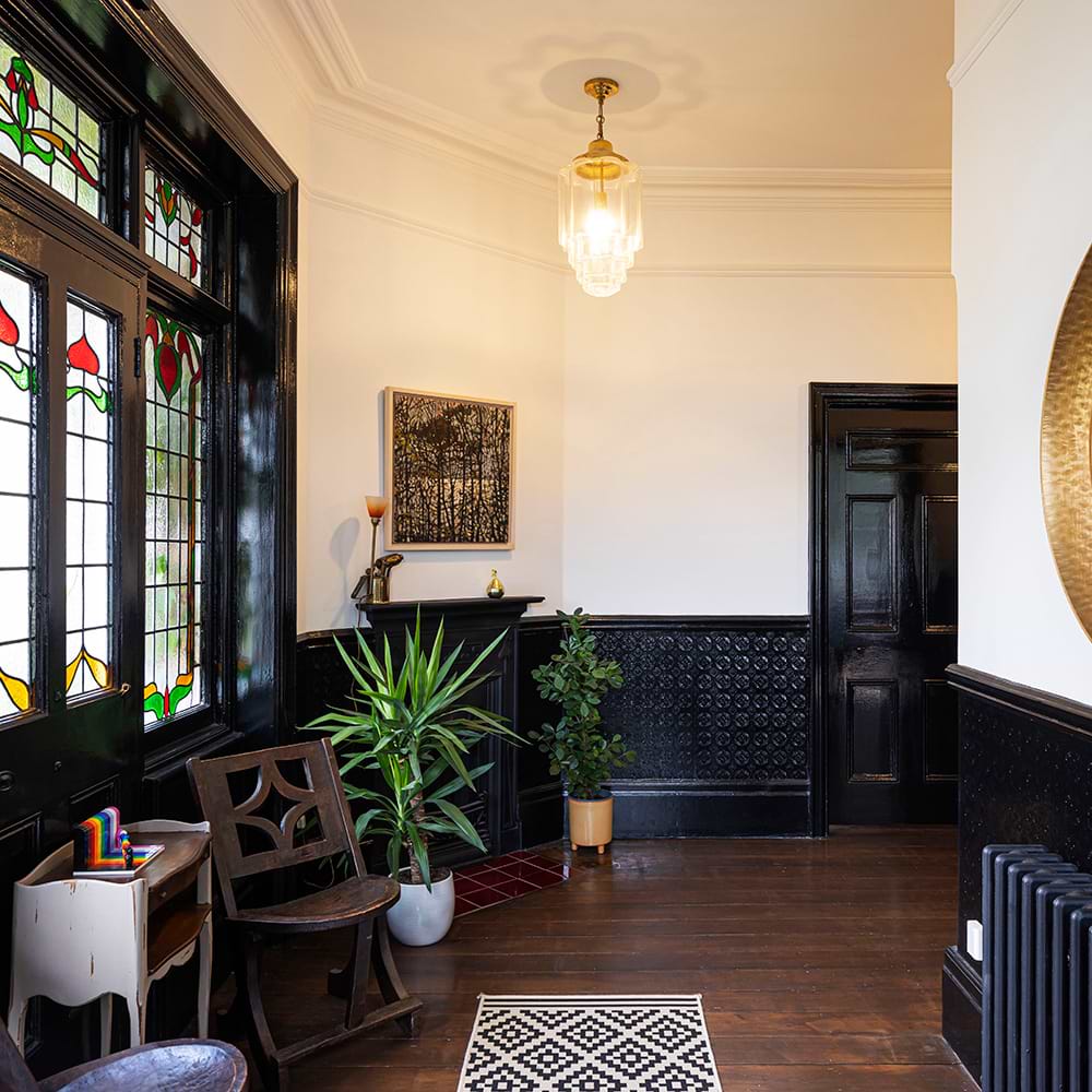 Soho Lighting Glasshouse Lacquered Brass Clear Pendant Light - The Schoolhouse Collection