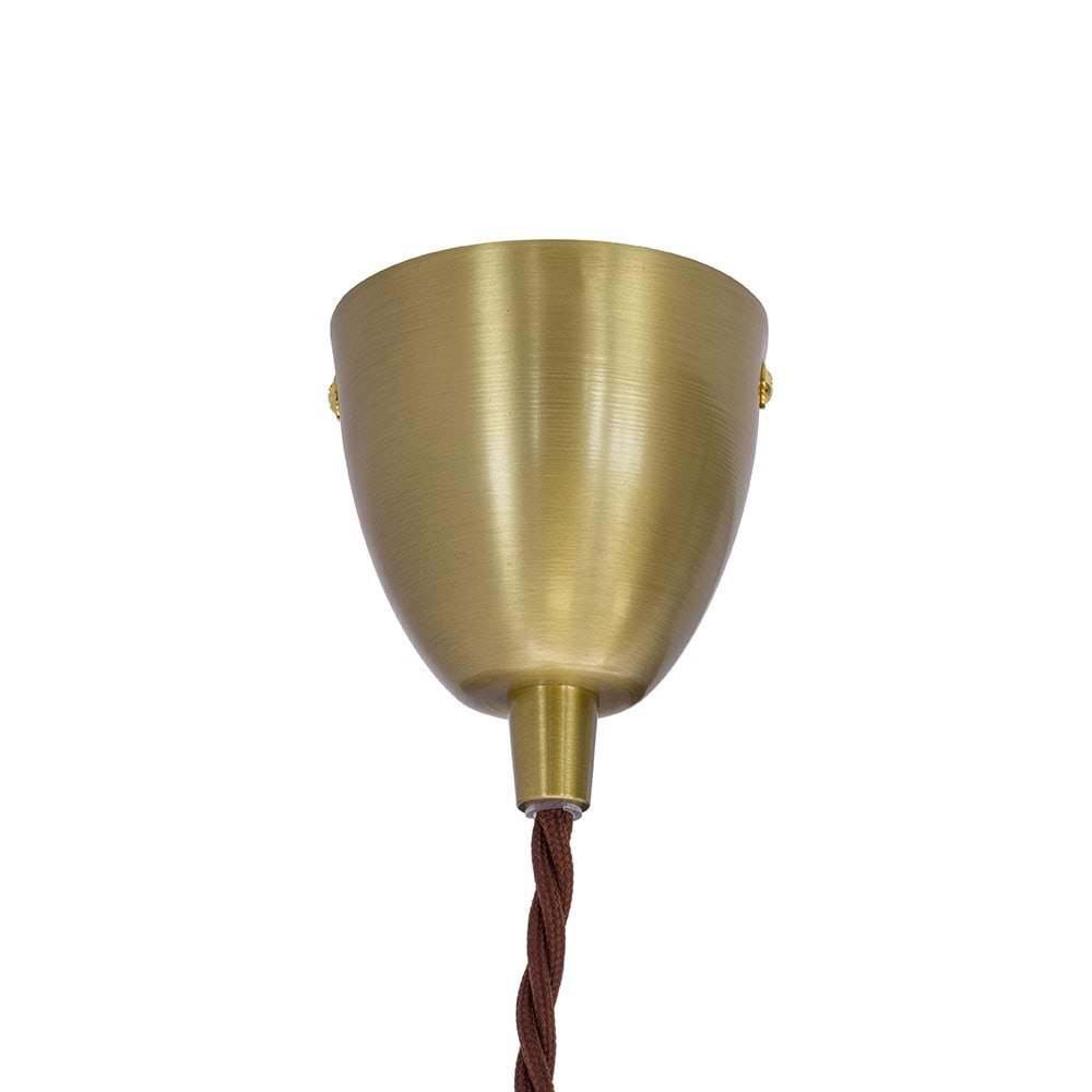 Soho Lighting Hollen Acorn Lacquered Antique Brass Prismatic Glass Pendant - The Schoolhouse Collection