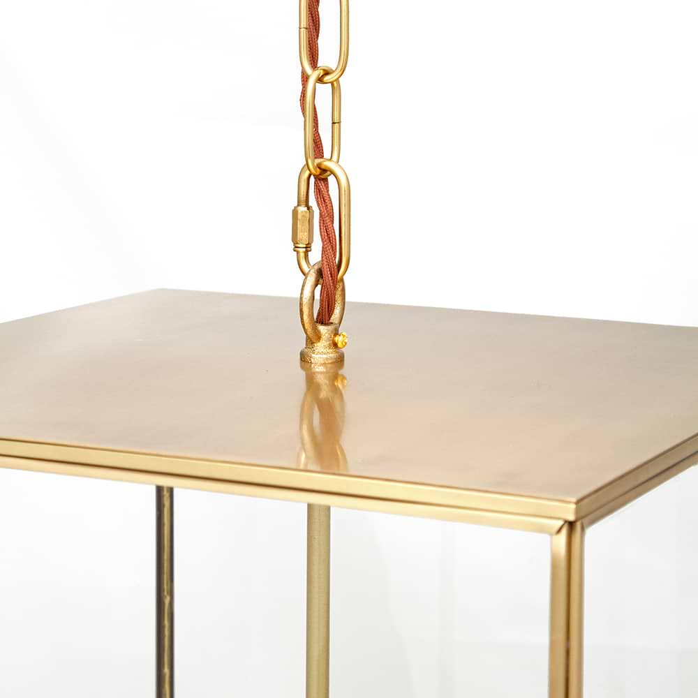 Soho Lighting Langdon Lantern Pendant Light Medium Brass