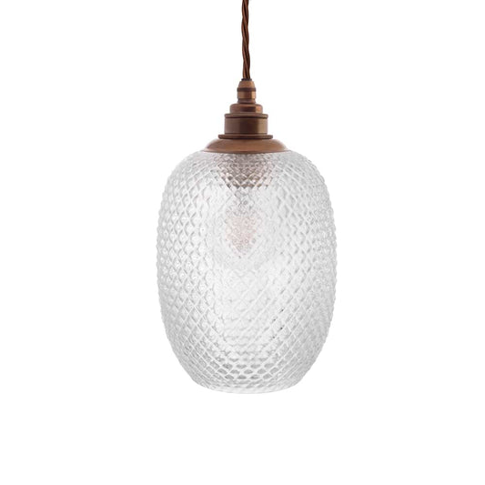 Huxley Prismatic Pineapple Glass Pendant Light