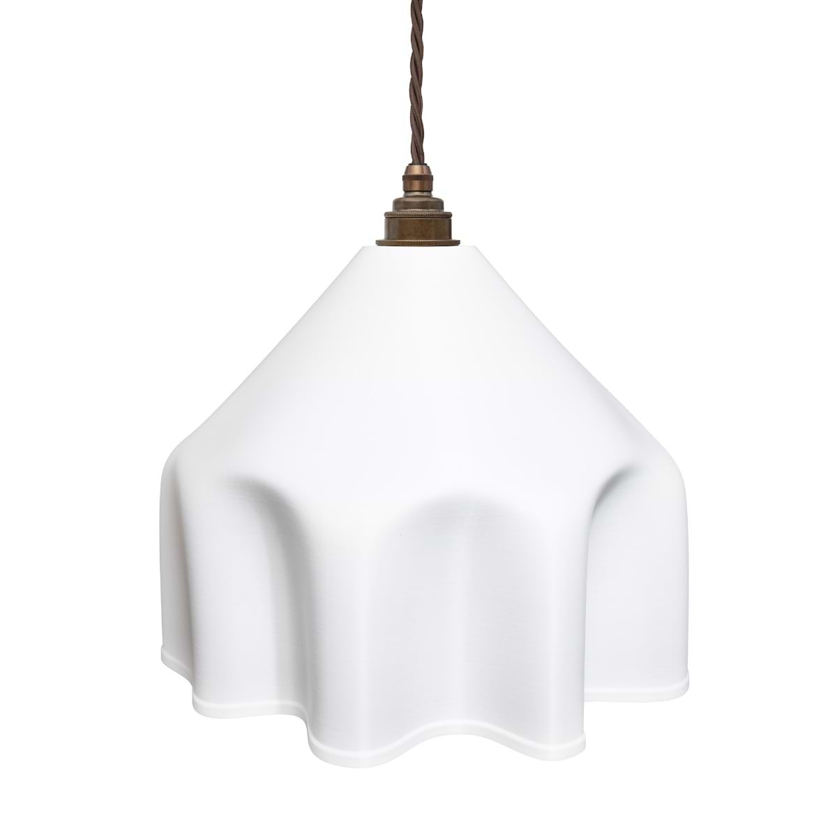 Soft White Grand Drape Pendant Light