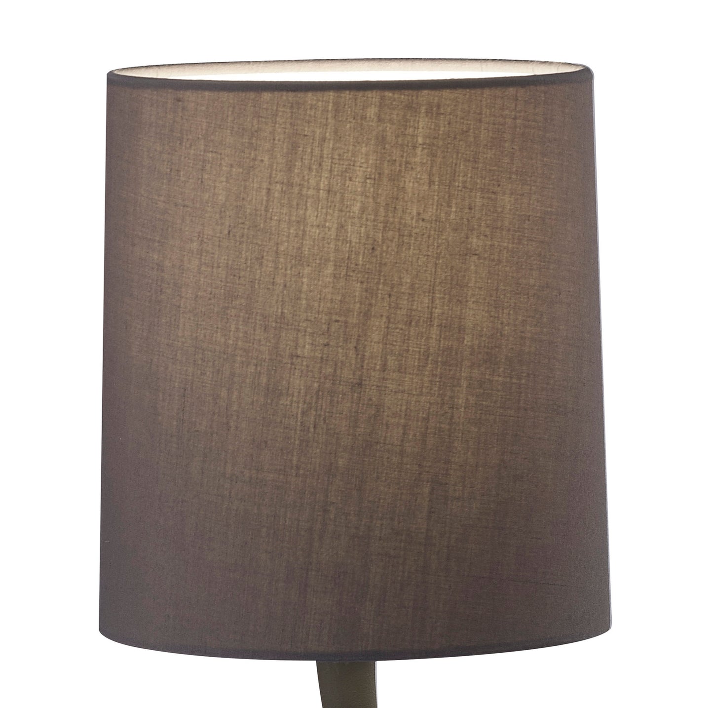 Lua Table Lamp 1 Light E27, Small Ash Grey With Ash Grey Shade by Mantra