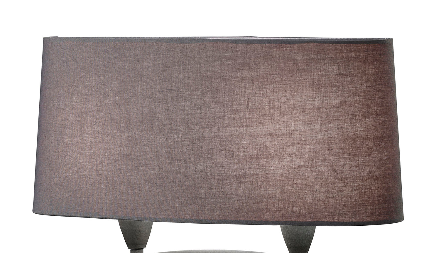 Lua Table Lamp 2 Light E27, Ash Grey With Ash Grey Shades by Mantra