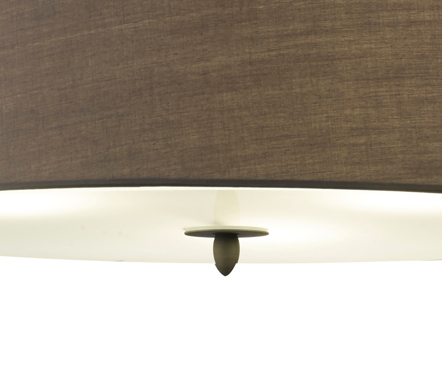 Lua Single Pendant 3 Light E27, Ash Grey With Ash Grey Shade by Mantra