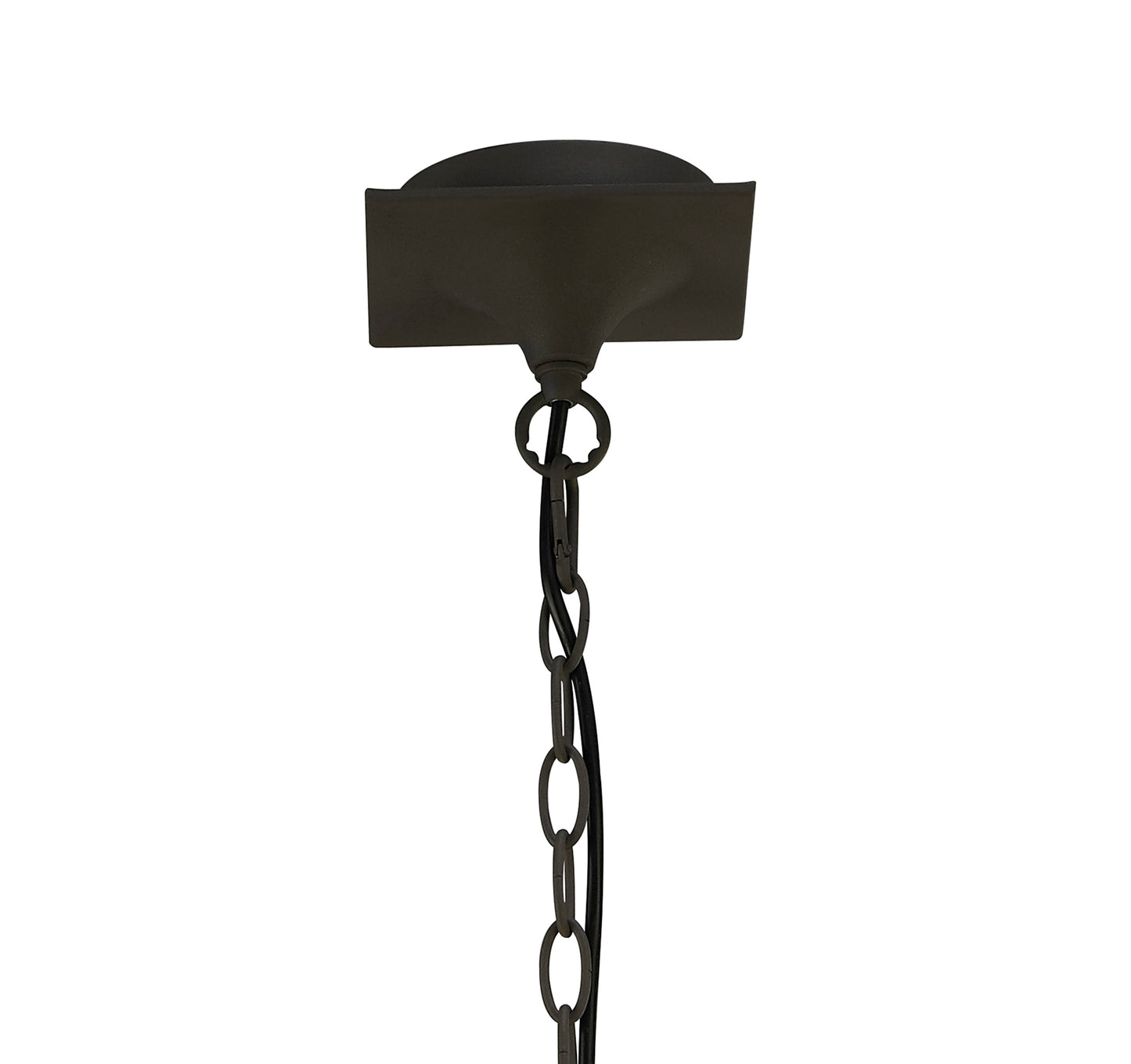 Lua Pendant 3 Arm Light E27, Ash Grey With Ash Grey Shades by Mantra