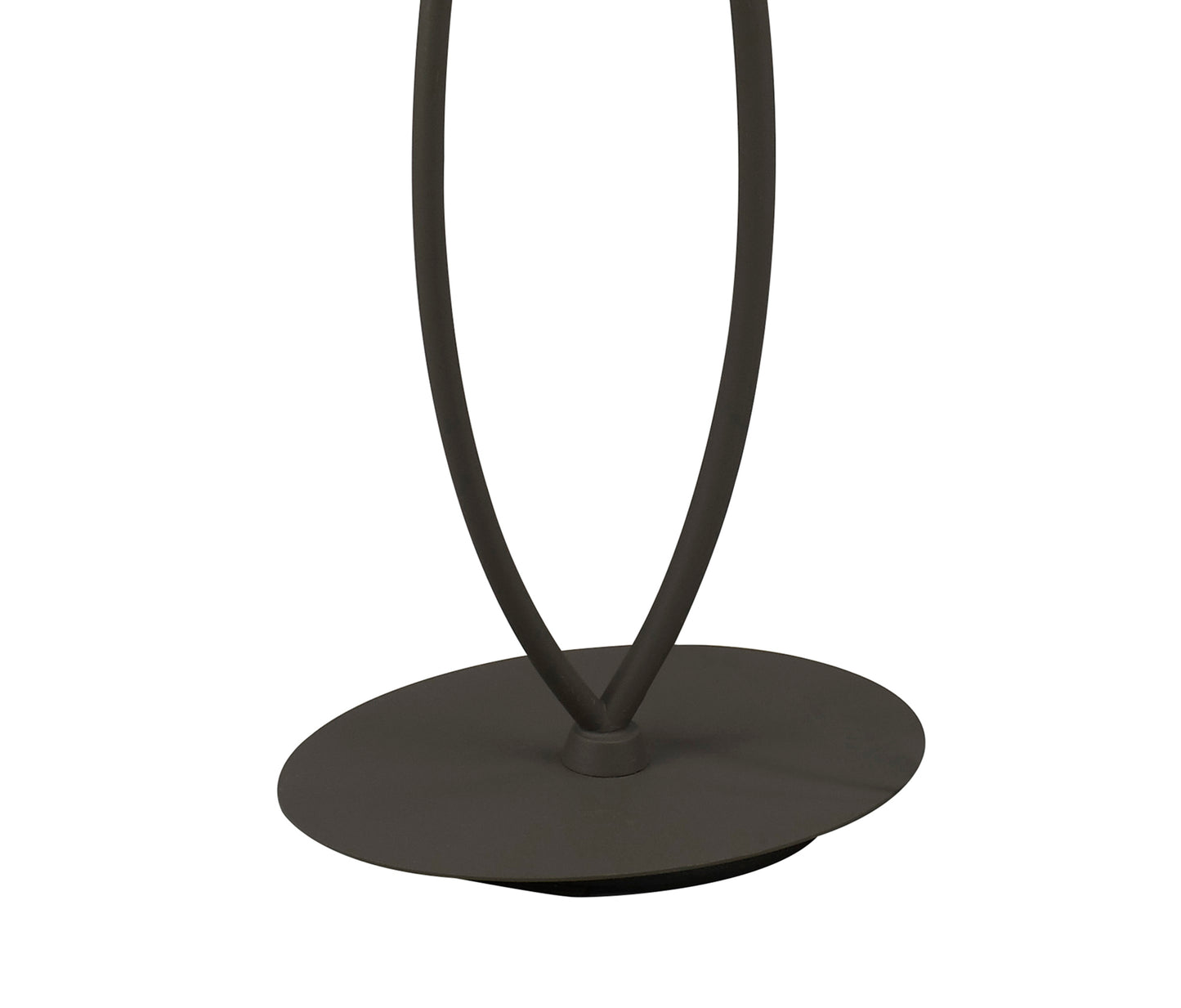 Lua Floor Lamp 2 Light E27, Ash Grey With Ash Grey Shade by Mantra