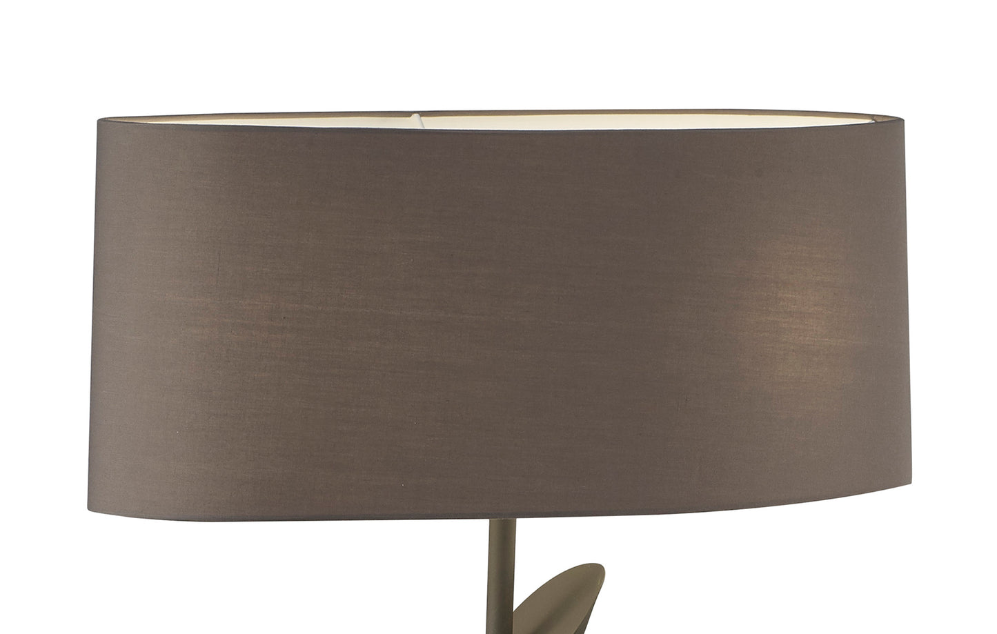 Lua Floor Lamp 2 Light E27, Ash Grey With Ash Grey Shade by Mantra