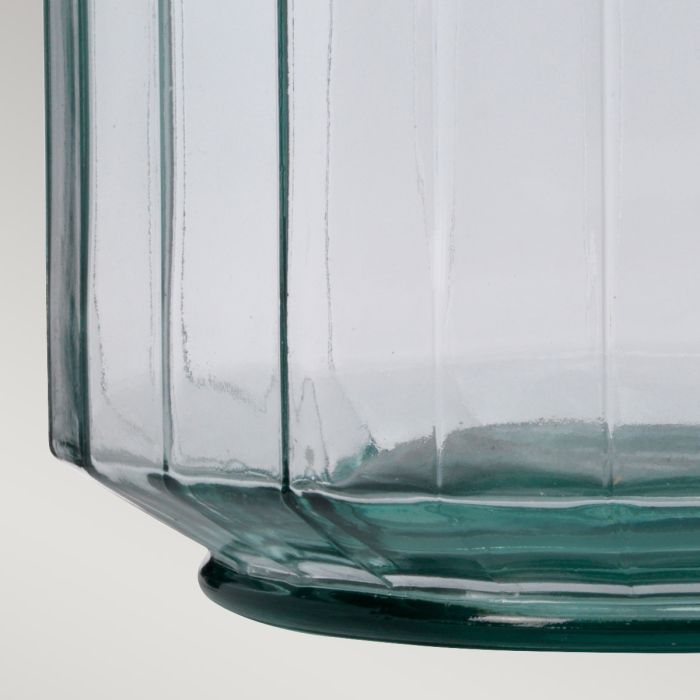 Luga Table Lamp - Natural - Metalwork Polished Nickel - Glassware Clear / Natural - Wood Light