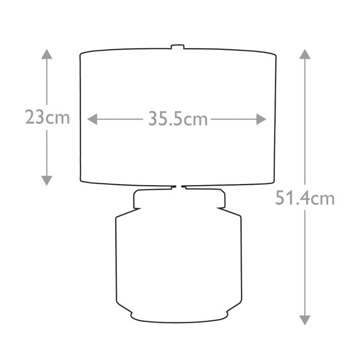 Luga Table Lamp - Natural - Metalwork Polished Nickel - Glassware Clear / Natural - Wood Light