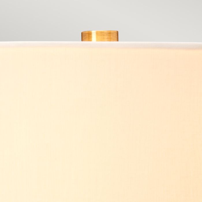 Luga Table Lamp - Smoke - Metalwork Aged Brass - Glassware Smoke - Wood Dark Stained