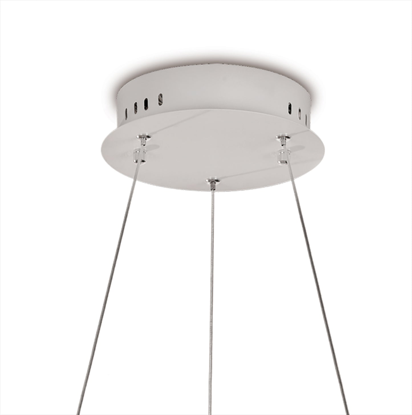 Lunas Pendant 80cm Diameter 76W LED 3000K, 3700lm, RF Remote Control White, 3yrs Warranty by Mantra