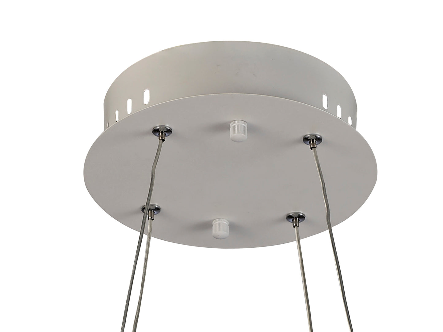 Lunas Pendant 61cm Diameter 54W LED 3000K, 2650lm, RF Remote Control White, 3yrs Warranty by Mantra