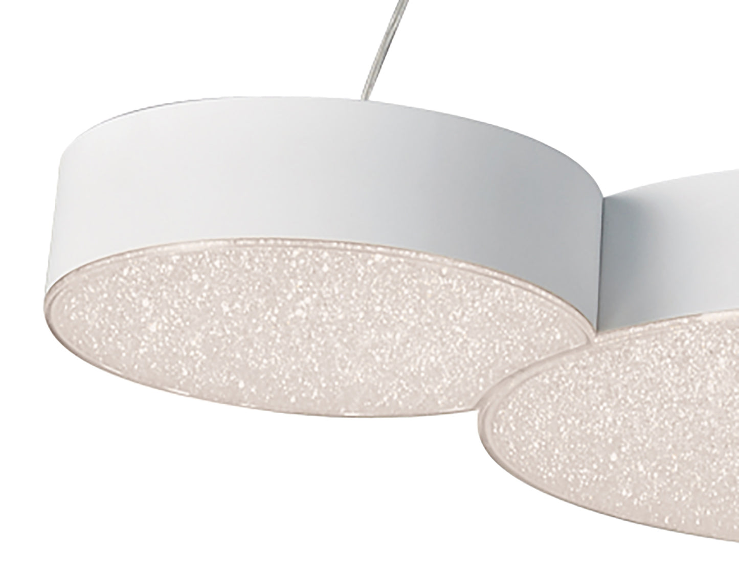 Lunas Pendant 63.5cm x 46.3cm 43W LED 3000K, 2120lm, RF Remote Control White, 3yrs Warranty by Mantra