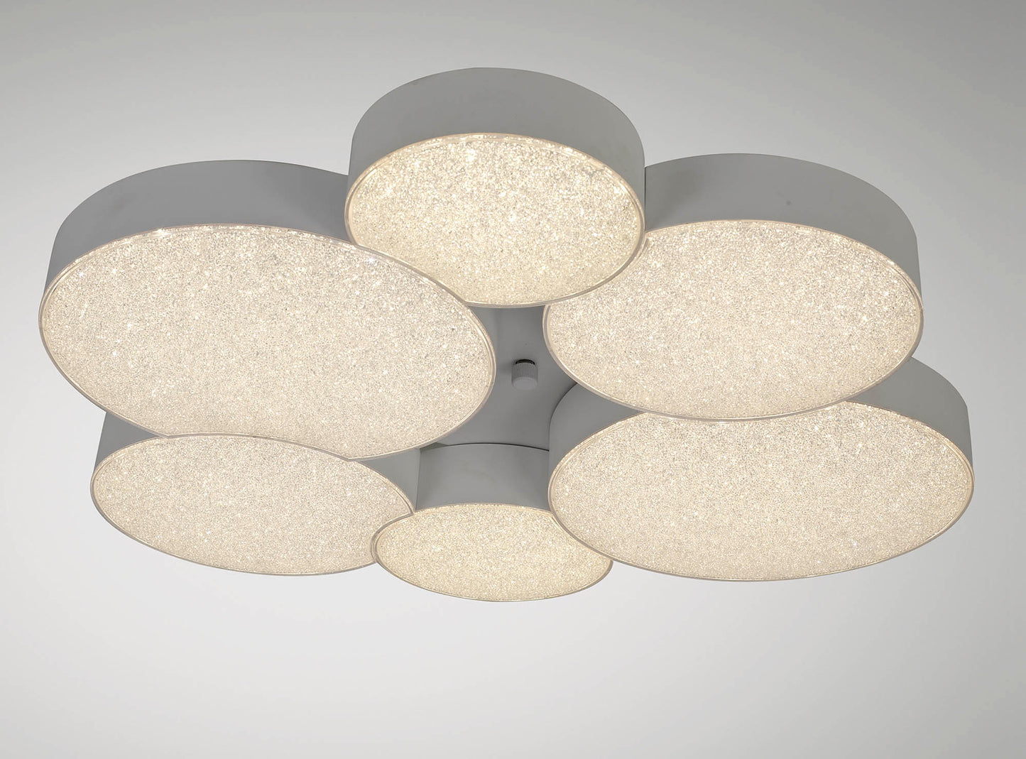 Lunas Flush Ceiling 61cm Diameter 54W LED 3000K, 2830lm, RF Remote Control White, 3yrs Warranty by Mantra