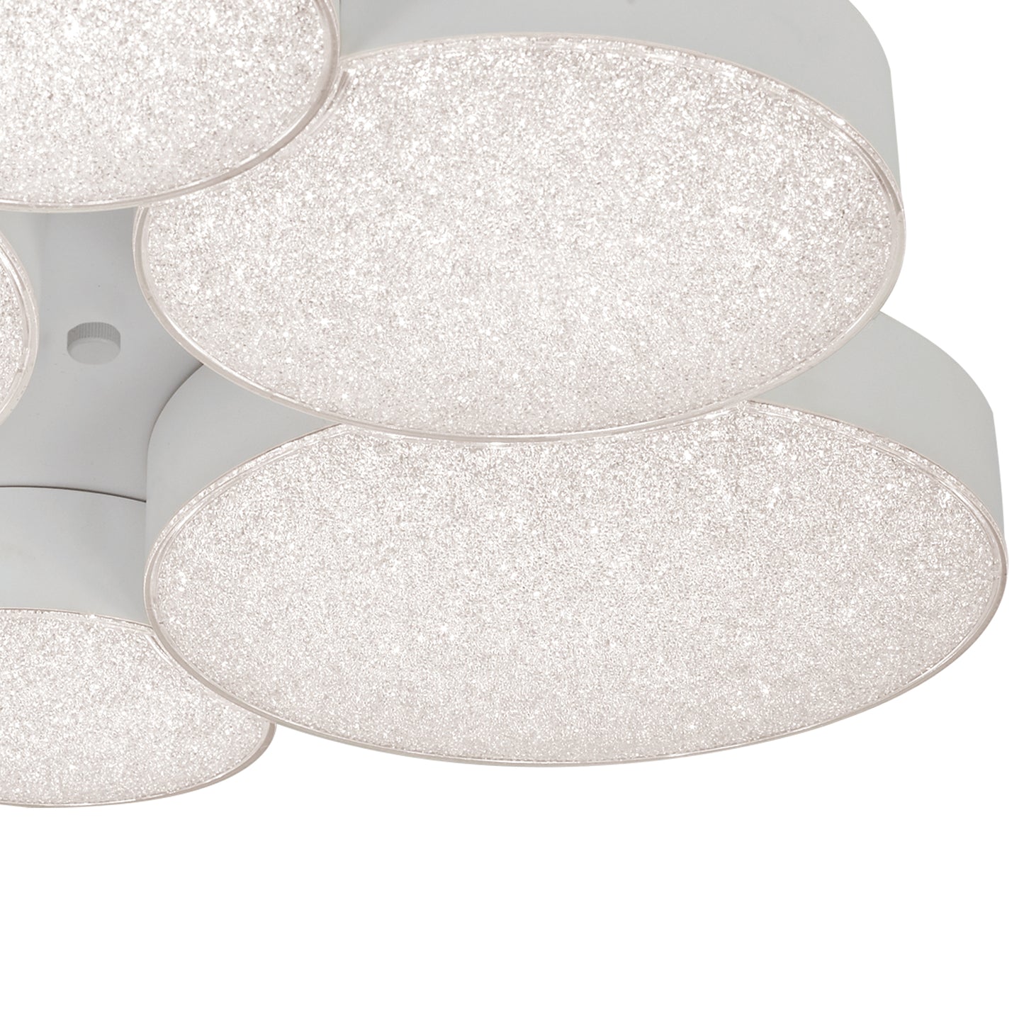 Lunas Flush Ceiling 61cm Diameter 54W LED 3000K, 2830lm, RF Remote Control White, 3yrs Warranty by Mantra