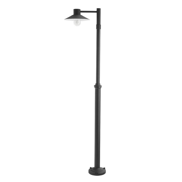 Lund 1 Light Lamp Post - Black