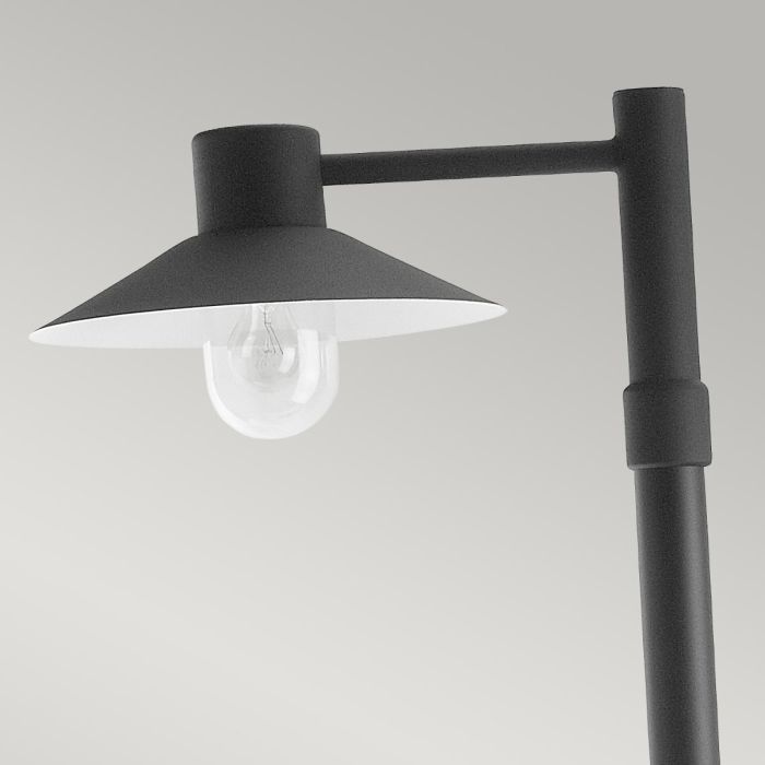 Lund 1 Light Lamp Post - Black