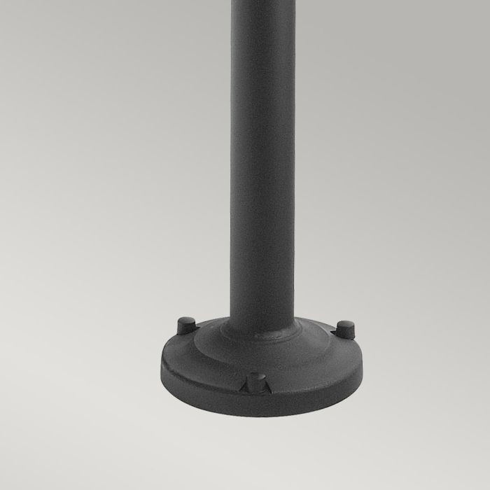 Lund 1 Light Lamp Post - Black