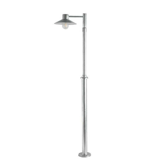 Lund 1 Light Lamp Post - Galvanised