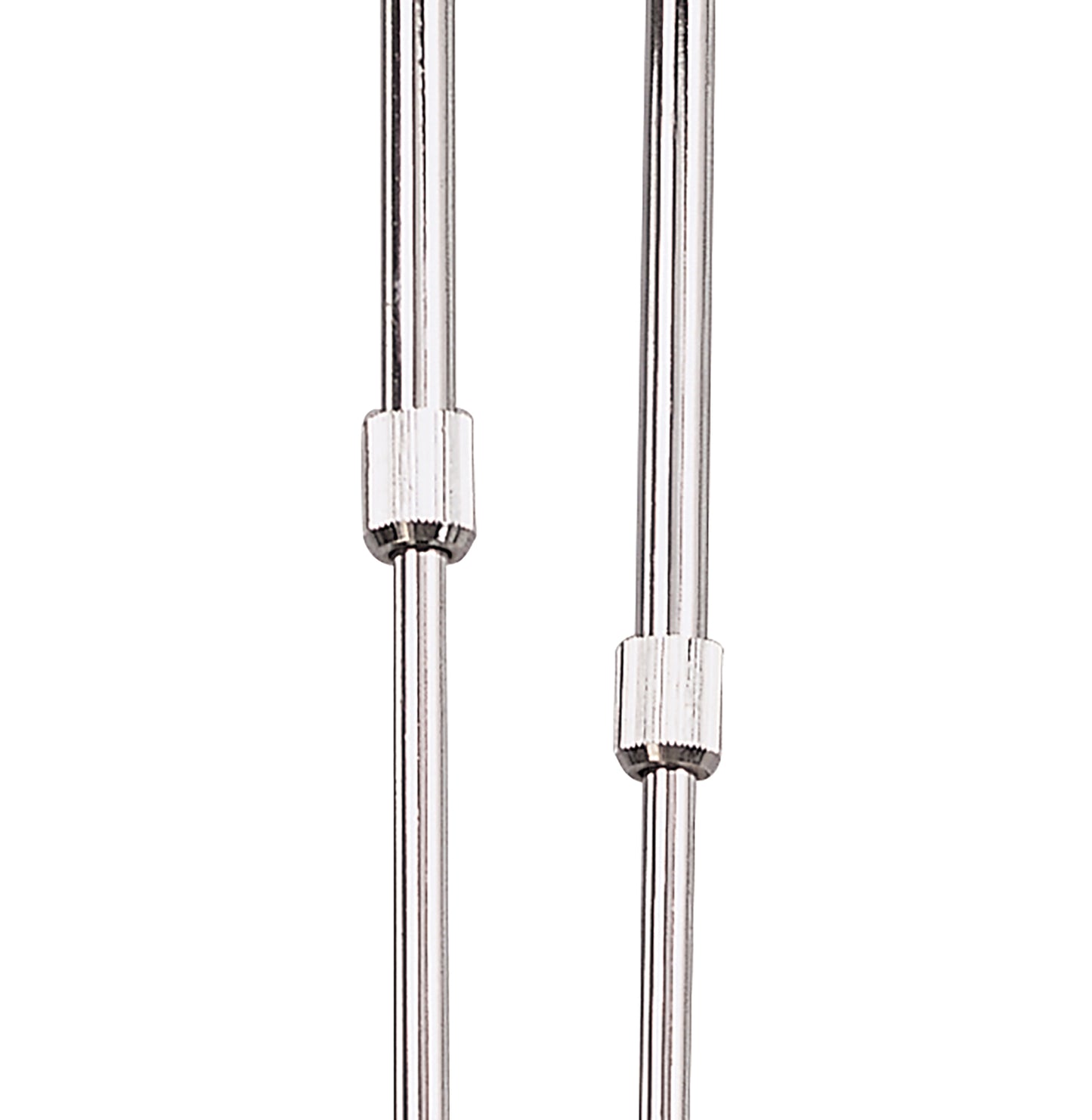 Lupa Telescopic Pendant Linear Bar 4 Light G9, Polished Chrome/Frosted White Glass by Mantra