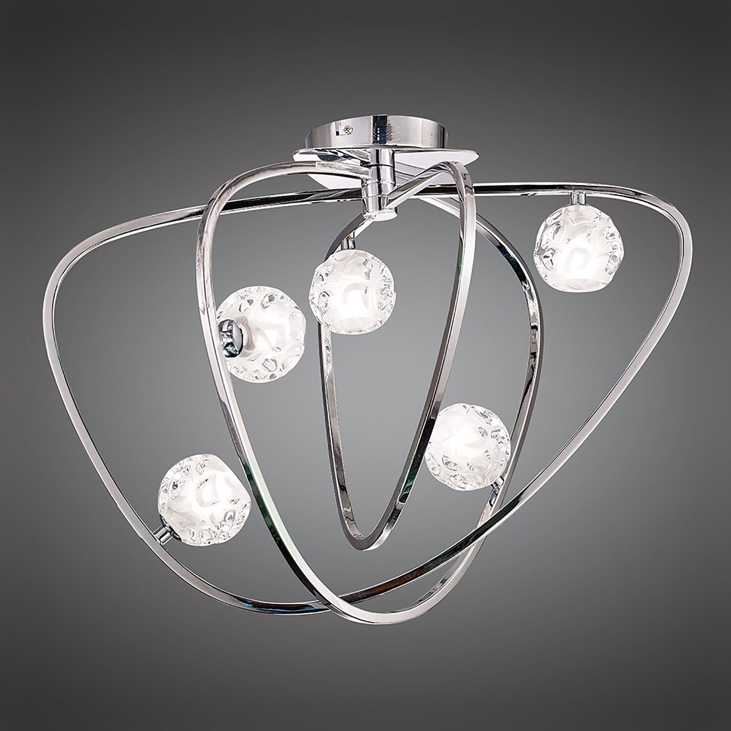 Lux Ceiling 5 Light G9, Polished Chrome by Mantra