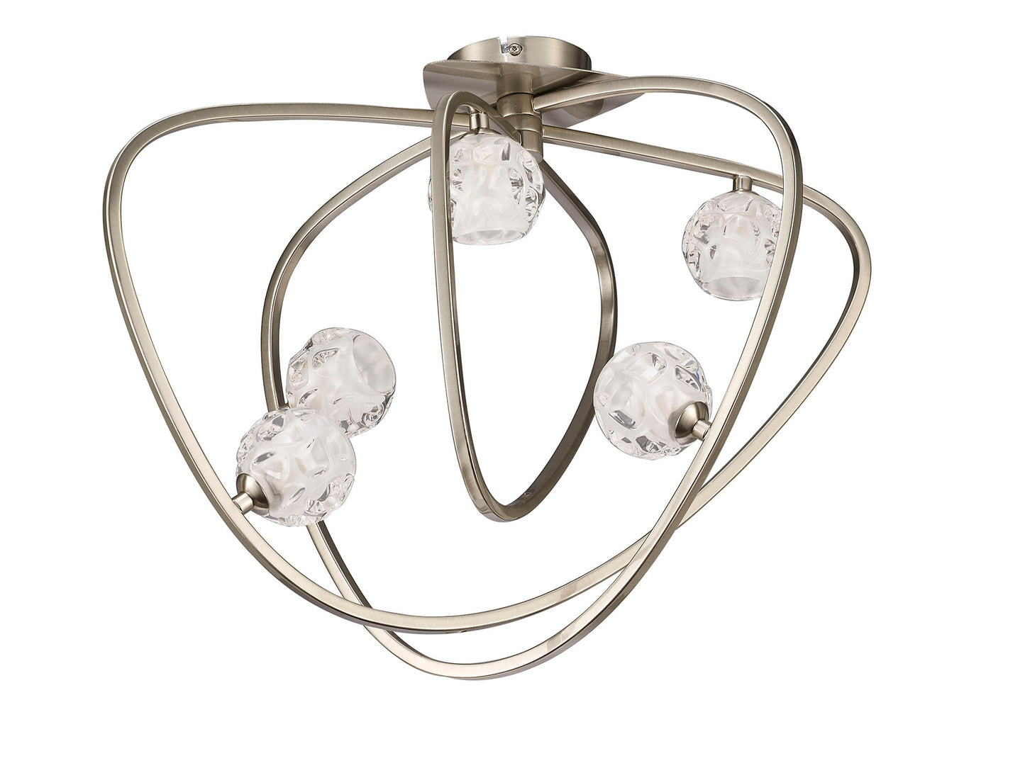 Lux Ceiling 5 Light G9, Polished Chrome by Mantra